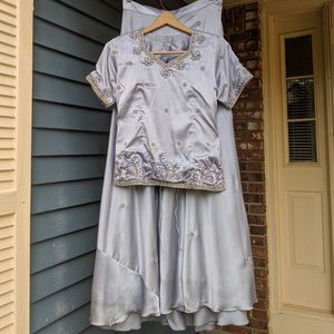 COPY - Lehenga Choli (Indian outfit; purple-silver)